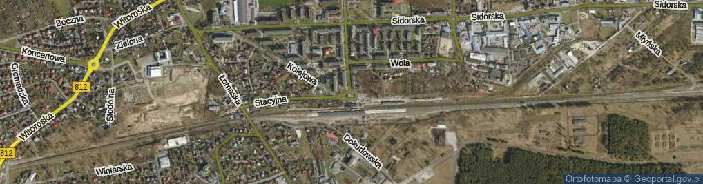 Zdjęcie satelitarne Rondo Dmowskiego Romana rondo.